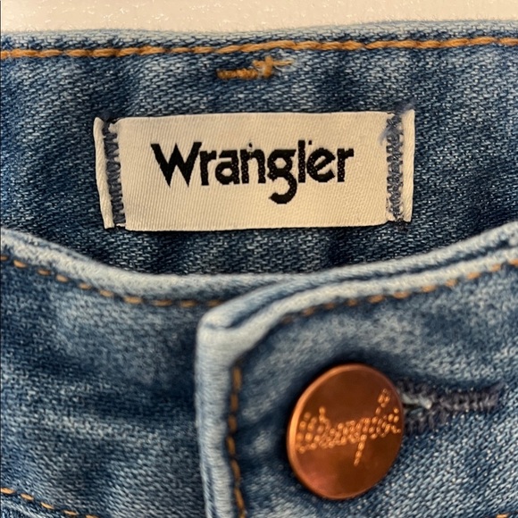 Wrangler Blue Patterned Flare Jeans - Picture 5 of 17
